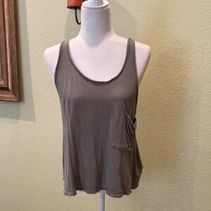 Casual Gray Sleeveless Top